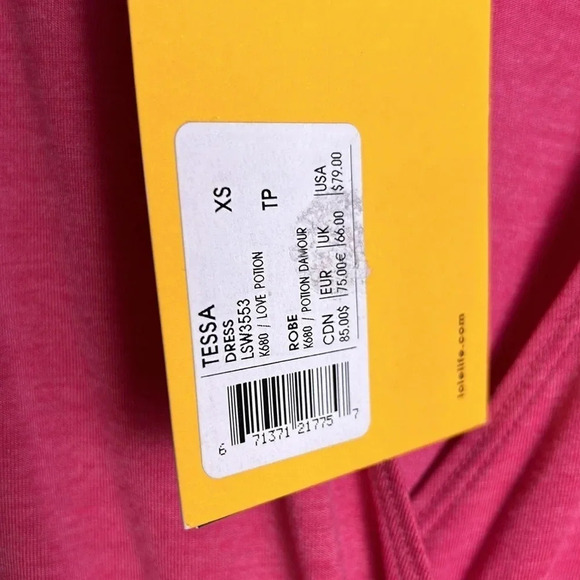 LOLE TESSA dress,women Small.Red fit,flare,faux wrap, surplice,cinched waist NWT - Picture 4 of 10